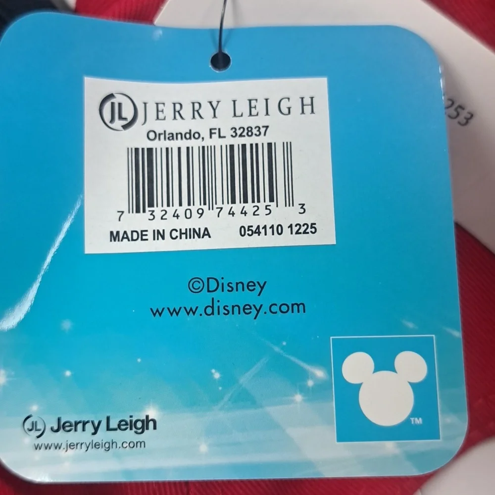 Disney‎ Minnie Mouse Ears W/ Polka Dot Bow Red and Black Youth Hat Cap New